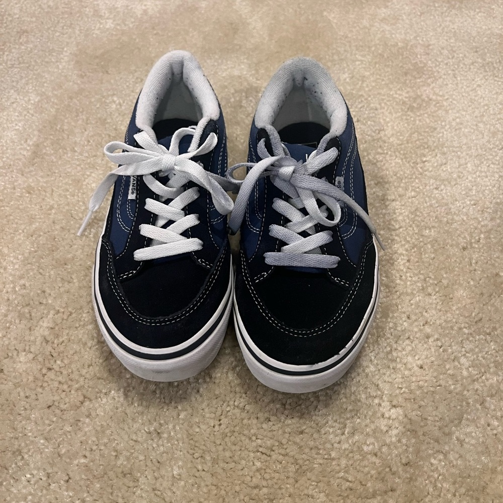Vans kids shoes blue